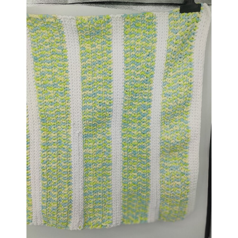 Crochet Baby Blanket Handmade Fuzzy Soft - Picture 4 of 4